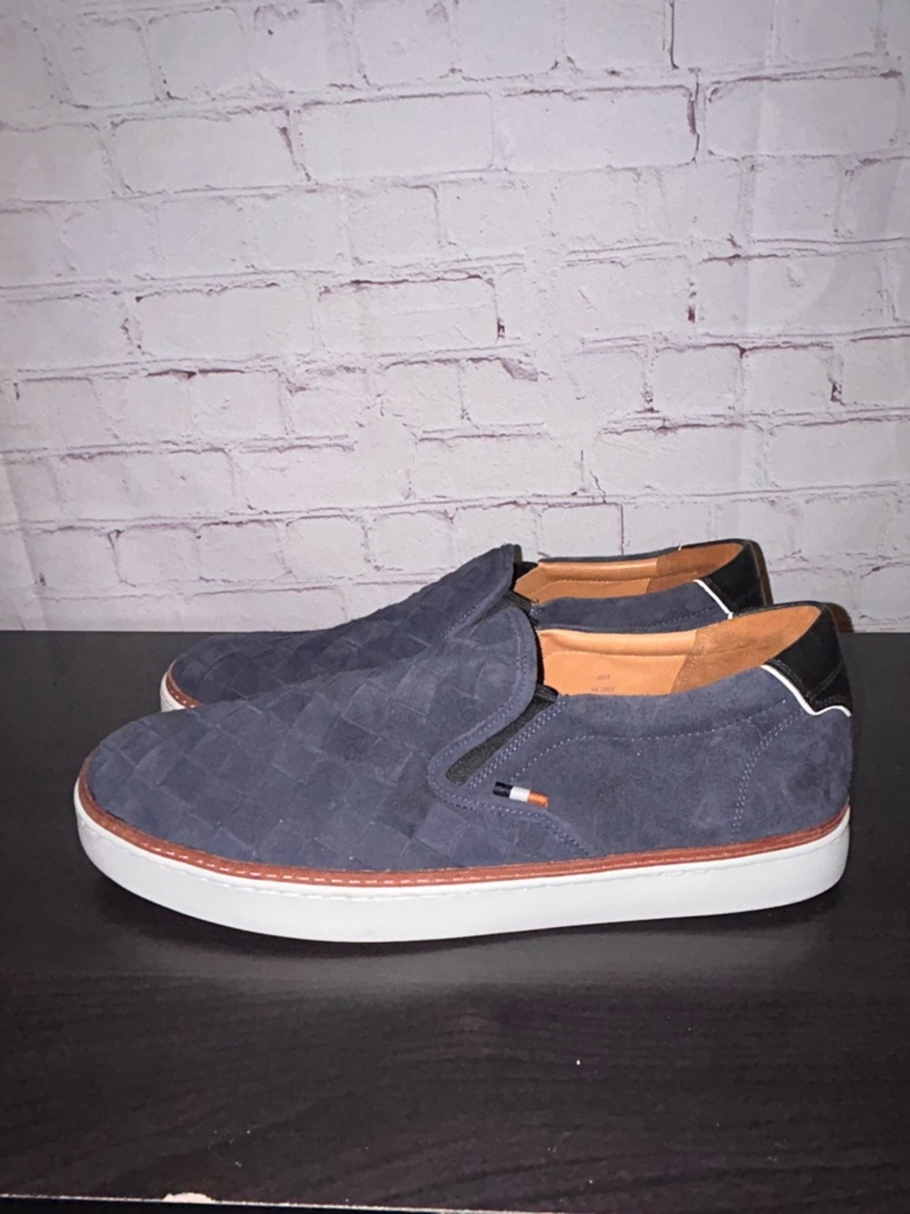 Allen Edmonds Alpha woven suede slip on sneakers men’s size 14 D